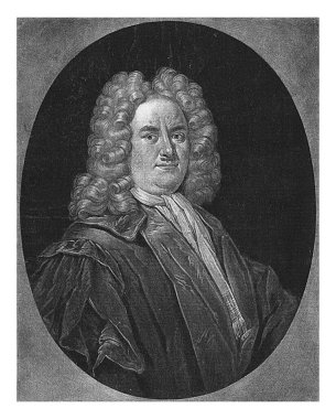 Christian Thomas 'ın portresi, Halle' de profesör, Pieter Schenk (I), Samuel Blaettner 'dan (I) sonra, 1705