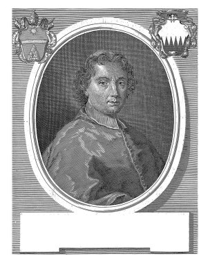 Kardinal Tommaso Ruffo 'nun portresi, Girolamo Rossi (II), Giuseppe Passari' den sonra, 1706 - 1762, eski oyma..