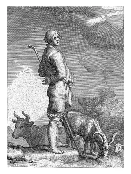 Spring Frederick Bloemaert Abraham Bloemaert 1632 1670 Herdsman Stands Midst — Stock Photo, Image