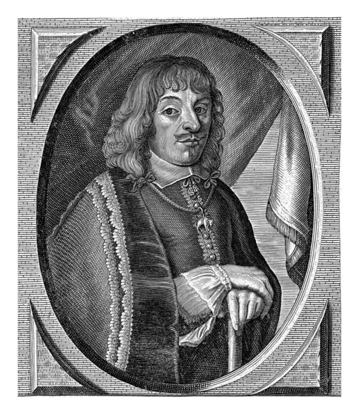 Portret Jana Kazimierza Króla Polski Pieter Jode 1628 1670 Portret — Zdjęcie stockowe