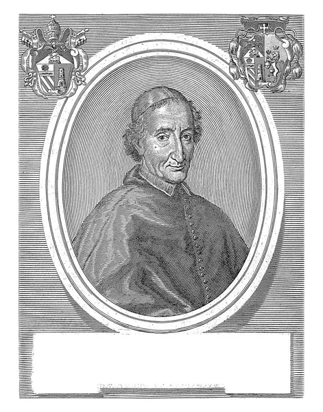 Retrato Cardeal Vincenzo Petra Girolamo Rossi Depois Pietro Nelli 1724 — Fotografia de Stock