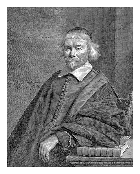 Portrait Robert Junius Cornelis Visscher 1676 1707 Robert Junius Minister — Stock Photo, Image