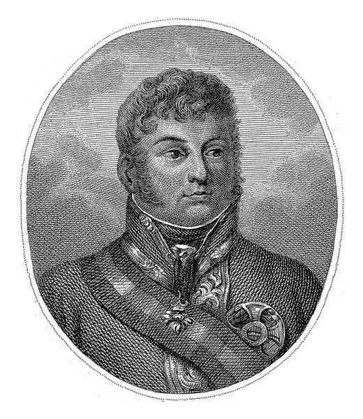 Portrait Karl Philip Schwarzenberg William Senus 1783 1851 Portrait Austrian — Stock Photo, Image