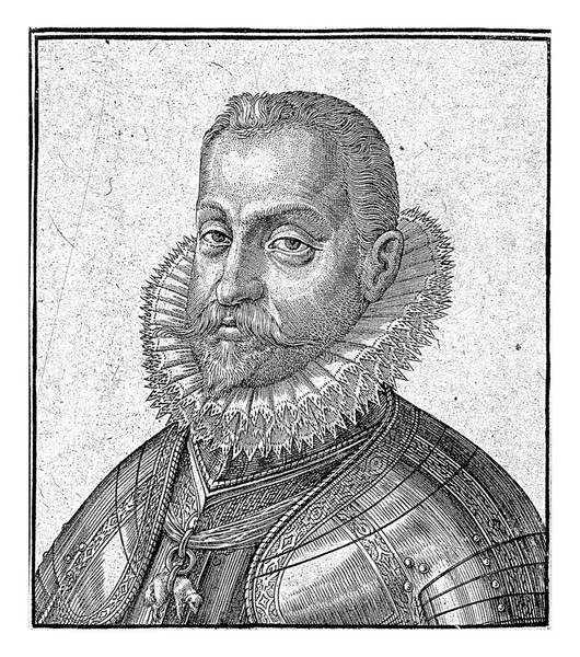 Biust Portret Cesarza Rudolfa Habsburga Antoniego Wierixa 1565 Przed 1604 — Zdjęcie stockowe