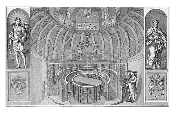 Interior of the anatomical theater Collegium Chirurgicum in Amsterdam, Barent de Bakker, 1780 Interior of the anatomical theater Collegium Chirurgicum with stands and cutting table.