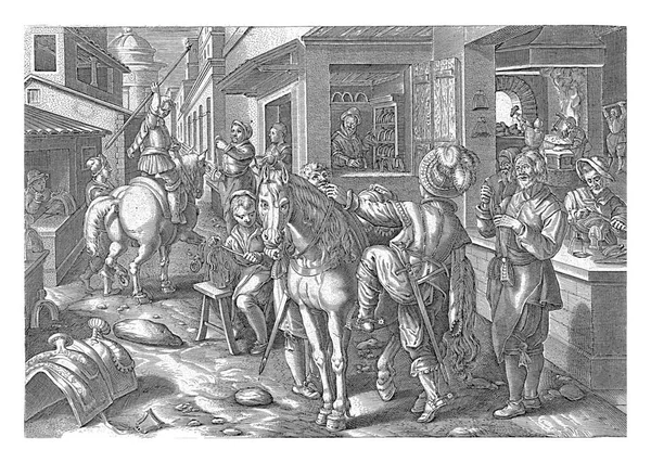 Stirrups Philips Galle Jan Van Der Straet Ten Sonra 1589 — Stok fotoğraf