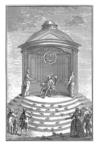 Decoration House Captain Clockener Amsterdam 1766 Noach Van Der Meer — Stock Photo, Image