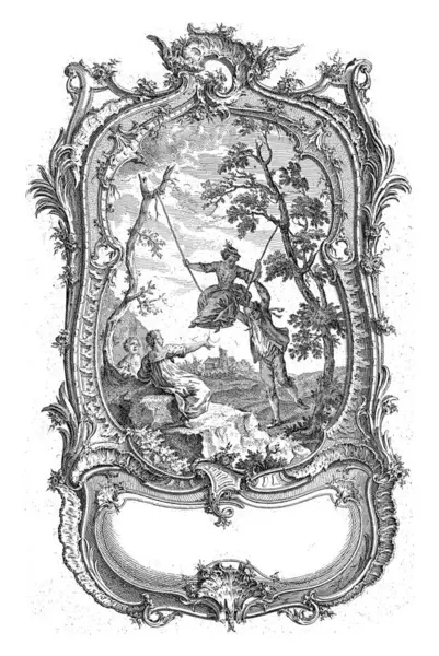 Rocking Woman Carl Albert Von Lespilliez Francois Cuvillies Senior 1745 — Zdjęcie stockowe