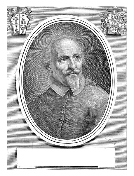 Portrait Cardinal Volumnio Bandinelli Albertus Clouwet Pier Francesco Mola 1667 — Stock Photo, Image