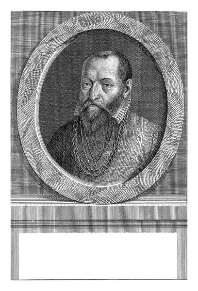Portrait Philippus Geuder Johann Friedrich Leonard 1672 Portrait Philippus Geuder — Stock Photo, Image