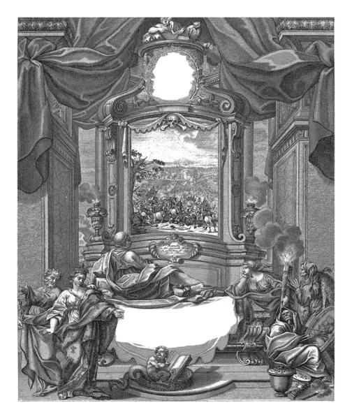 Cardinal Portocarrero Battle Malplaquet 1709 Johann Jakob Kleinschmidt Paul Decker — Stock Photo, Image
