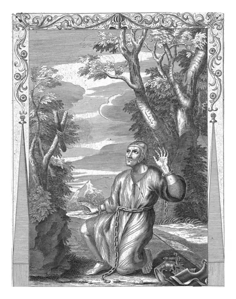 William Aquitaine Pilgrimage Albertus Clouwet Coragiosus Guilielmus Riva 1671 — Stock Photo, Image