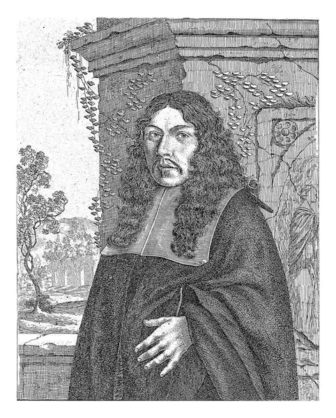 Portret Hermanna Haffnera Johanna Friedricha Leonarda 1667 Portret Hermanna Haffnera — Zdjęcie stockowe