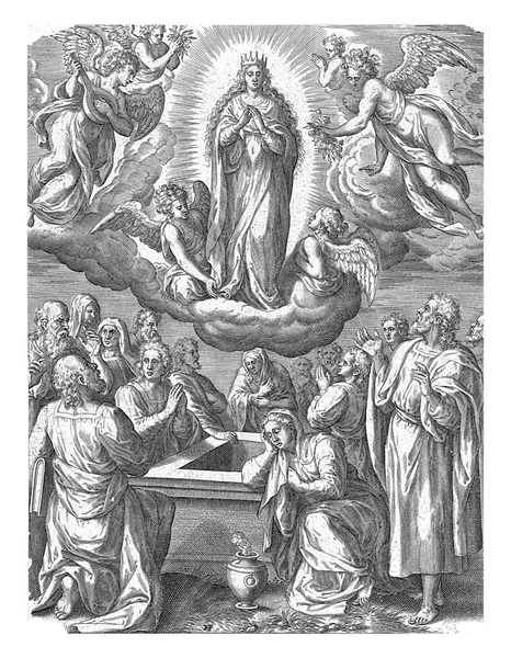 Успение Марии Ганс Колларт После Криспин Ван Ден Брук 1576 — стоковое фото