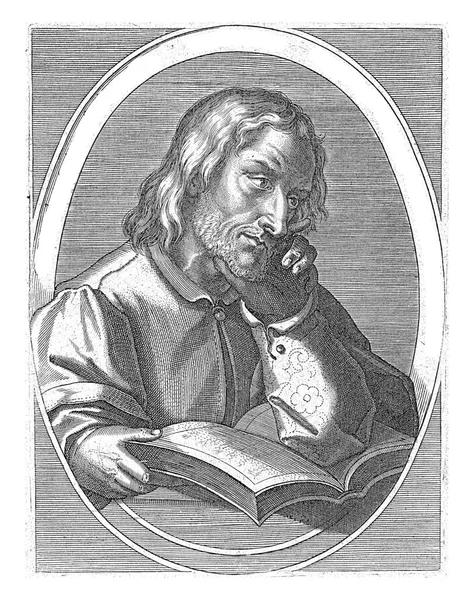 Athias Cornelis Galle Jan Van Der Straet 1613 Prophet Athias — Stock Photo, Image