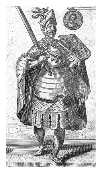 Porträtt William Greve Holland Romersk Kung Adriaen Matham 1620 Porträtt — Stockfoto