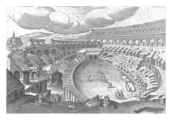 Veduta Del Colosseo Hendrick Van Cleve 1585 Veduta Delle Rovine — Foto Stock