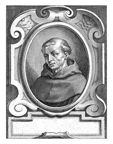 Portrait Augustinian Gregory Ariminensis Cornelis Galle Jacques Franckaert 1636 — Stock Photo, Image