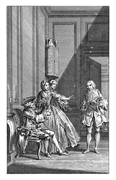 Alwaardij Dostává Blisil Jan Punt Hubert Francois Gravelot 1749 Slečna — Stock fotografie