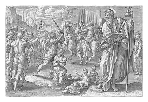 Martyrdom James Greater Hans Collaert 1646 James Greater Beheaded Sword — Stock Photo, Image