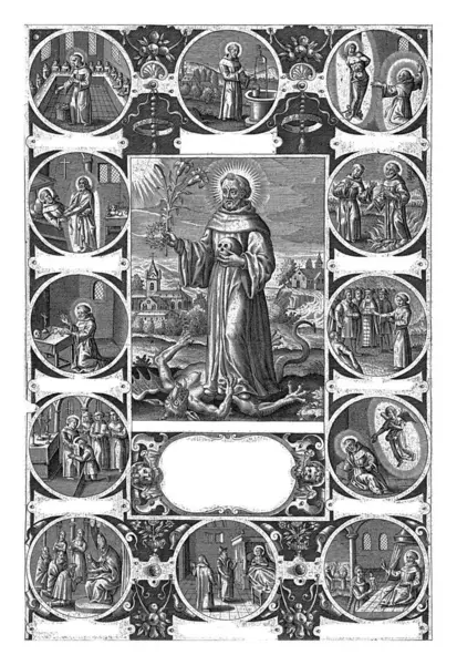 Scenes Life Saint John Bonus Adriaen Collaert 1570 1618 Central — Stock Photo, Image