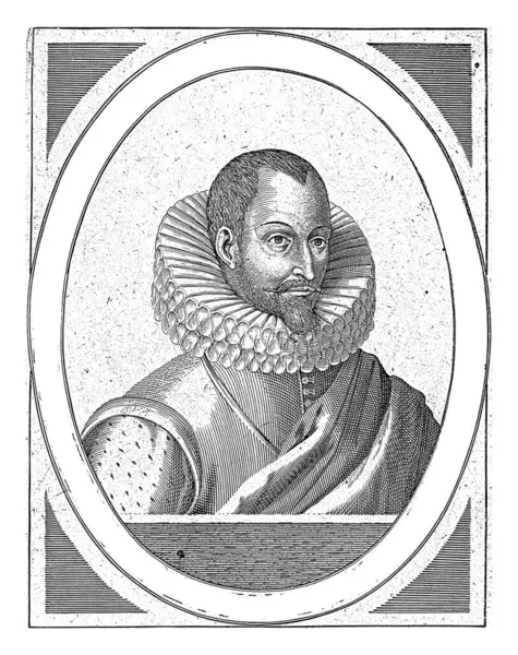 Portrait Ambrogio Spinola Marquis Los Balbases Hendrick Hondius 1608 Bust — Stock Photo, Image