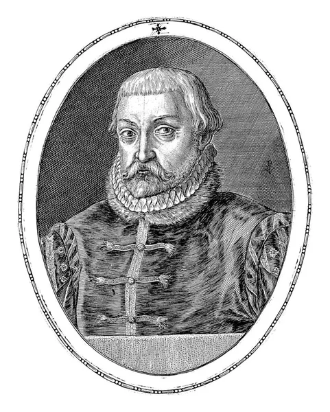 Portret Van Johannes George Van Brandenburg Crispijn Van Passe 1574 Stockafbeelding