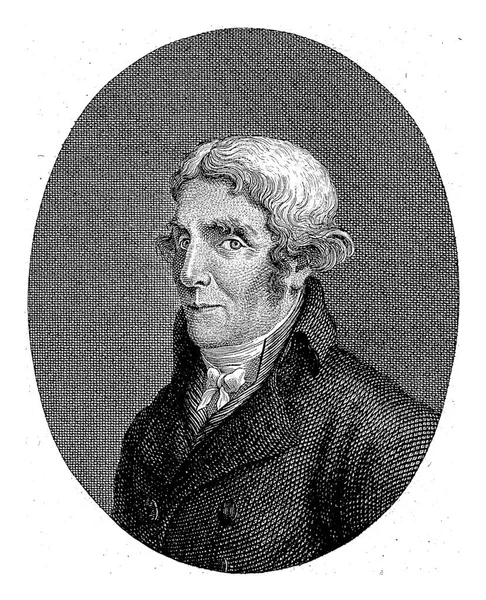 Izaak Jansz的肖像 Joannes Pieter Visser Bender 1809 1813年荷兰印刷商Izaak Jansz的肖像 白种人 图库图片