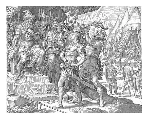 David Recebe Armadura Anônimo Após Maarten Van Heemskerck 1555 1633 Imagens De Bancos De Imagens