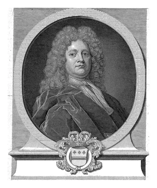 Portrait Alexander Muncq Age Pieter Van Gunst Van Dyck 1710 Stock Photo