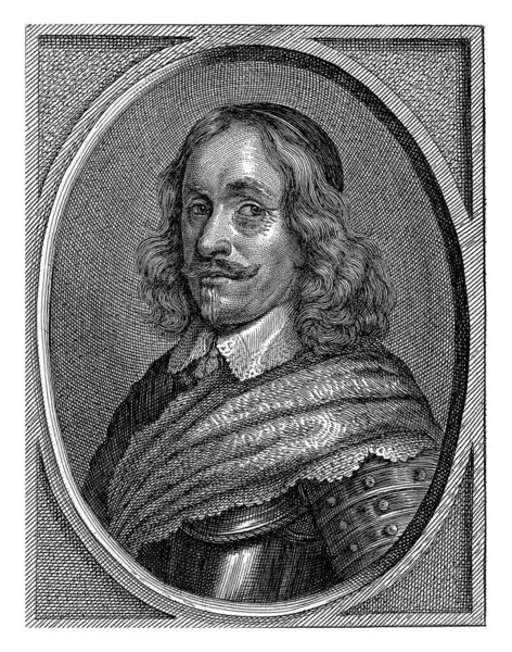 Robert Douglas Portresi Pieter Jode 1628 1670 Sveçli General Robert - Stok İmaj