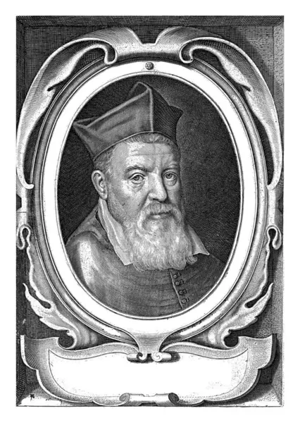 57岁的大主教Marcus Antonius Dominis的肖像 Willem Jacobsz 德尔夫 米希尔 米韦尔特 1617年大主教马库斯 安东尼乌斯 免版税图库图片