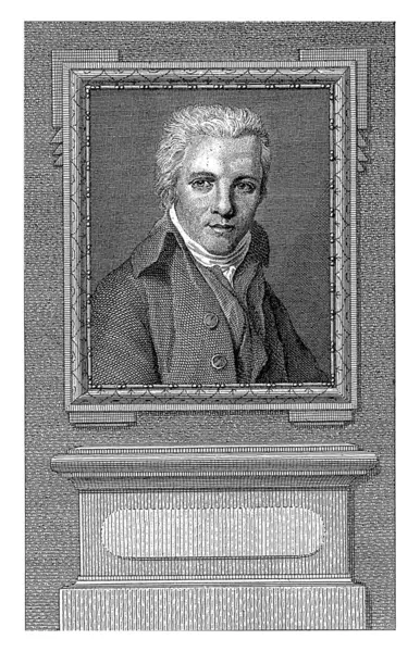 Portret Van Jacobus Blauw Reinier Vinkeles Naar Jacques Louis David Stockfoto