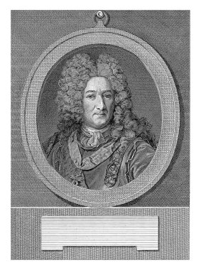 Anne Jules Noailles Dükü Louis Jacques Cathelin 'in portresi, 1771, eski oyma..