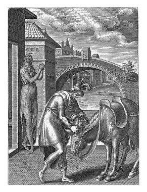 Dış süs, Philips Galle 'den (atölyeye atfedilen) daha önemli olarak kabul edilir, Philips Galle' den sonra, 1610 - 1676 Şehvetli adamın kişileştirilmesi.