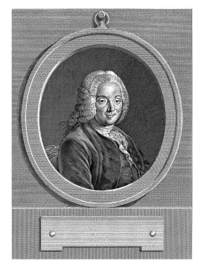 Portret van-Charles-Jean-Francois Henault, Francois Voyez, Gabriel Jacques de Saint-Aubin 'den sonra, 1756 - 1805