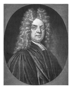 Din bilimci Henricus Sacheverell 'in portresi, Pieter Schenk (I), Thomas Gibson' dan sonra, 1710