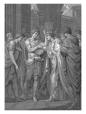 Germanicus 'un 1779' da Jean Grandjean 'dan sonra askeri kampta uyandırılması, Tommaso Piroli.