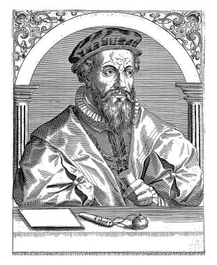 Wolfgang Lazius 'un portresi, Robert Boissard, 1597 - 1599, eski oyma..