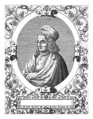 Raffaele Maffei 'nin portresi, Theodor de Bry, Jean Jacques Boissard' dan sonra, 1597 - 1599 yılları arasında İtalyan bilge Raffaele Maffei 'nin portresi,.