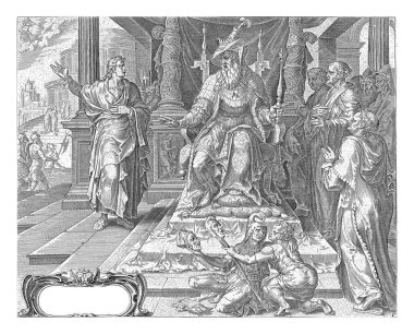 Daniel, Maarten van Heemskerck 'ten sonra, 1633 - 1678 Kral Cyrus Daniel' ı Tanrı Bel 'i onurlandırmamakla suçladı..