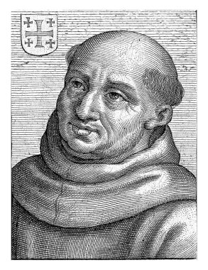 Saint Hieronymus van Weert 'in portresi, Jacob Matham, 1617 - 1618 Saint Hieronymus van Weert, Gorinchem' in on dokuz Katolik şehidinden biri..