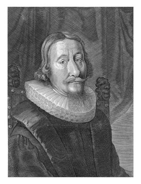Johan Schelderup 'un portresi, Albert Haelwegh, 1666 Johan Schelderup, 62 yaşında, bir sandalyede..