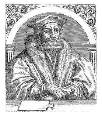 Wolfgang Musculus 'un Portresi, Robert Boissard, 1597 - 1599, eski oyma..