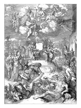 Karl Henrich 'in Mainz Başpiskoposu olarak atanmasının alegorisi, Romeyn de Hooghe, 1679 yılında Karl Henrich' in Mainz Başpiskoposu olarak atanmasının alegorisi..