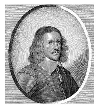 Meynerswijck Lordu Barthold van Gent 'in portresi, Pieter Holsteyn (II), 1648-1664 yılları arasında Barthold van Gent' in sağında, bir oval alanda Meynerswijck Lordu.