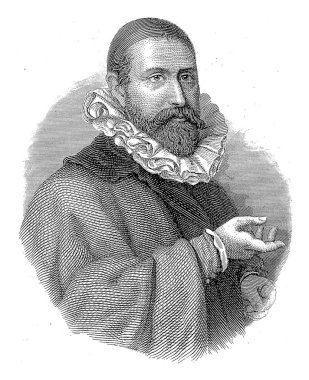 Jan Pieterszoon Sweelinck 'in Portresi, Willem Steelink (I), 1836 - 1913 Jan Pieterszoon Sweelinck' in Portresi, besteci ve orgcu.