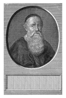 Portrait of Menno Simons, Aernout Naghtegael, 1668 - 1725 Portrait of Menno Simons, leader of the Mennonites, a kalot on the head. clipart