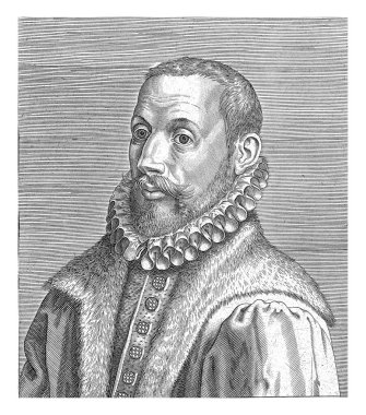 Francois de Monceaux 'nun Portresi, Philips Galle, 1587 - 1606 Francois de Monceaux Portresi, Fransız hümanist, şair ve diplomat. Sola kır..