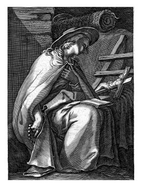 Keşiş olarak Aziz Magna, Boetius Adamsz. Bolswert, Abraham Bloemaert 'den sonra, 1590 - 1662